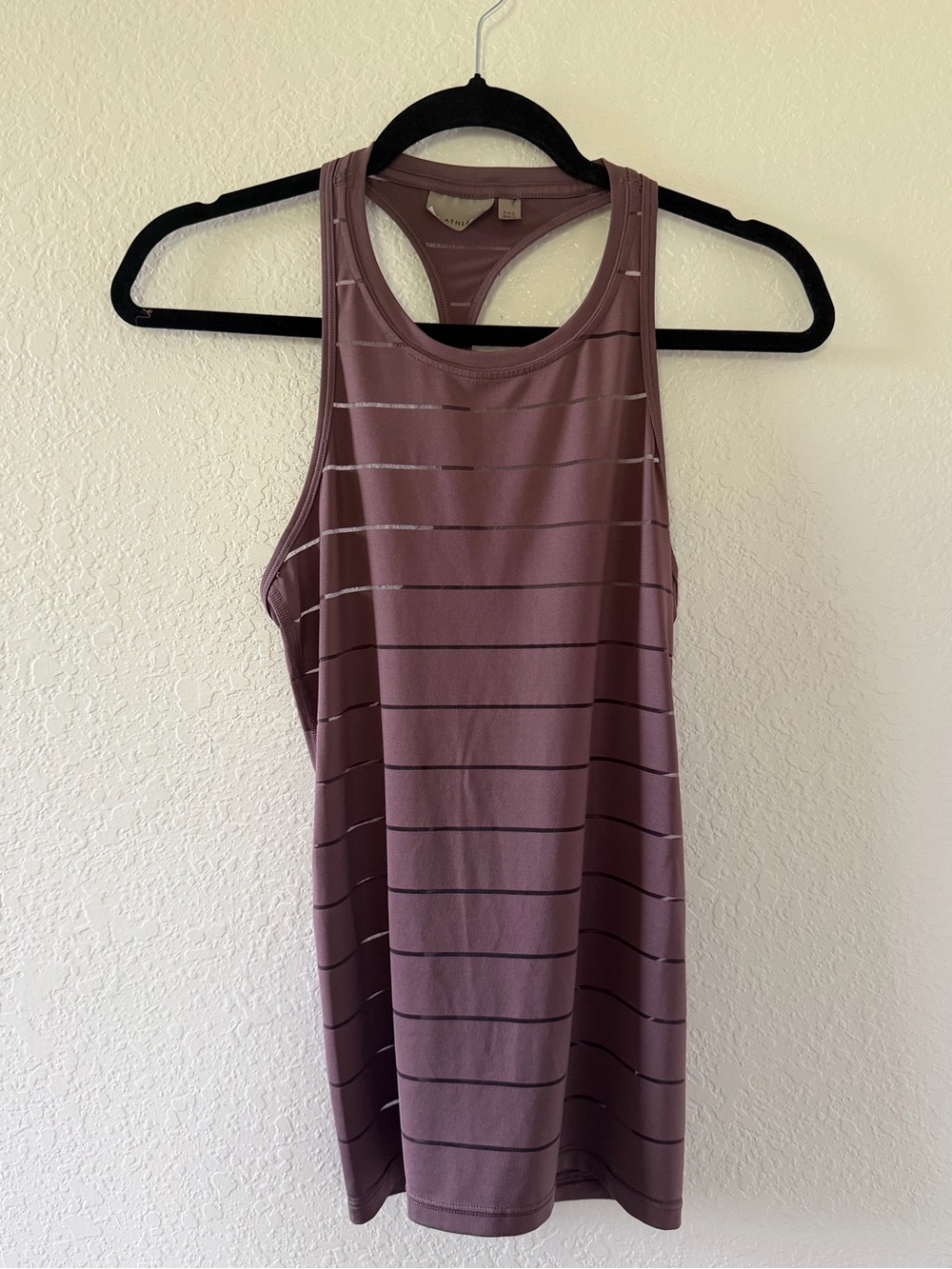 Athleta Women’s Mauve Striped Racerback Tank Top Size-XXS